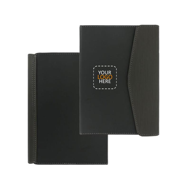 PU Hardcover Notebook With Magnetic Flap, Pen Holder and Page Mark Ribbon_C